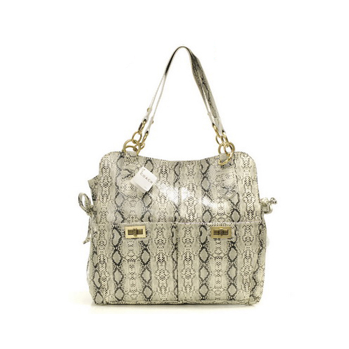 Coach Embossed Lock Medium White Totes DYK | Women - Click Image to Close